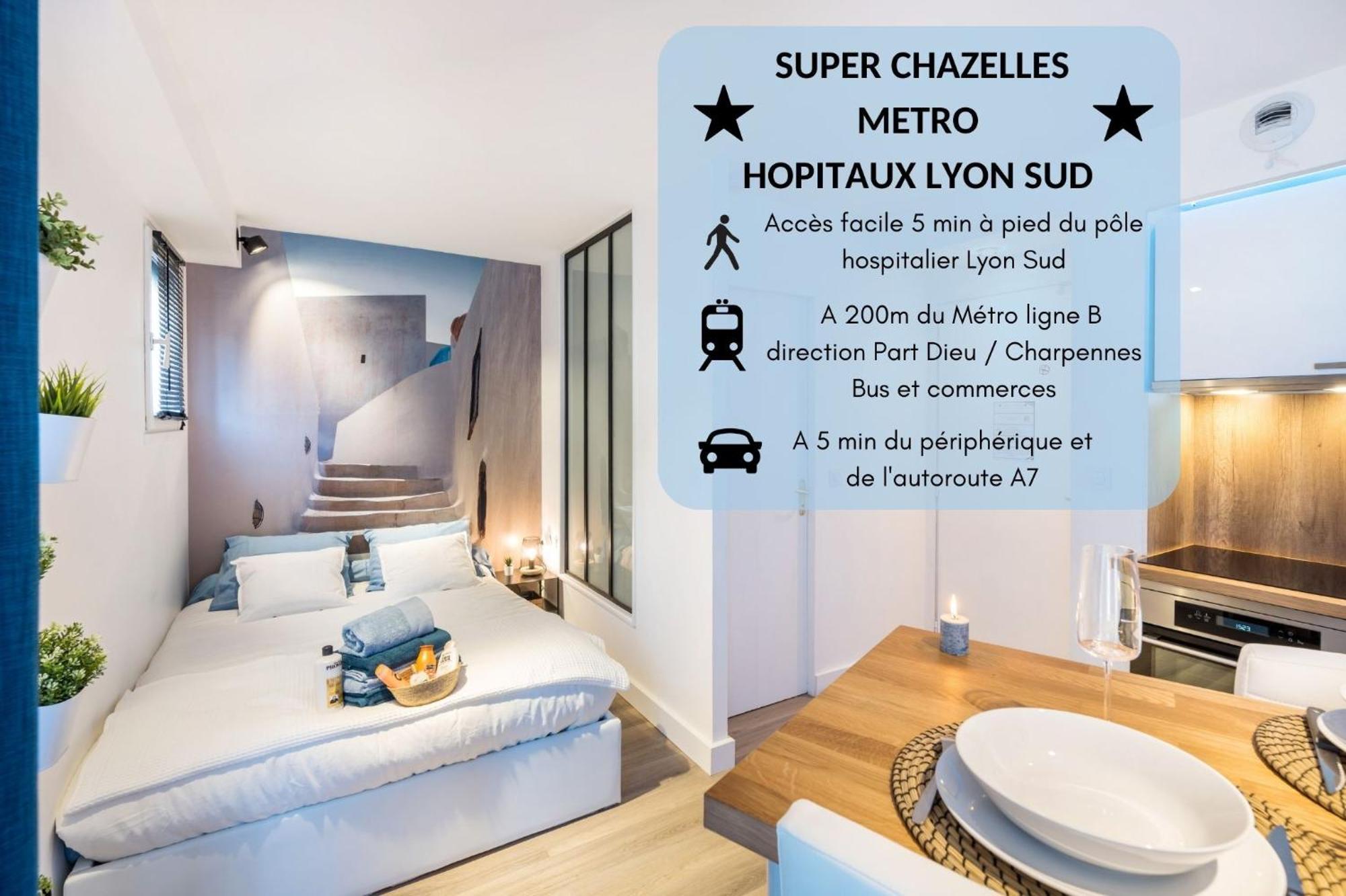 Super Chazelles - Metro - Hopitaux Lyon Sud Saint-Genis-Laval Exterior foto